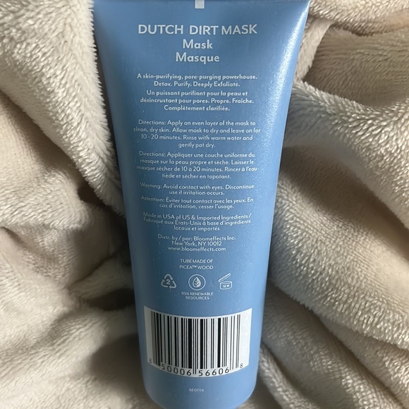 NEW: Bloomeffects Dutch Dirt Mask - purify skin, clean pores, detox, exfoliate - Picture 2 of 3